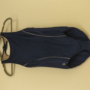 Lands End Navy Blue Swim Suit Size Small